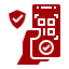 contactless- QR-code-red