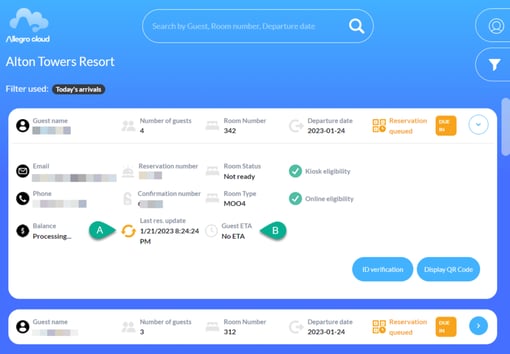 Welcomer dashboard