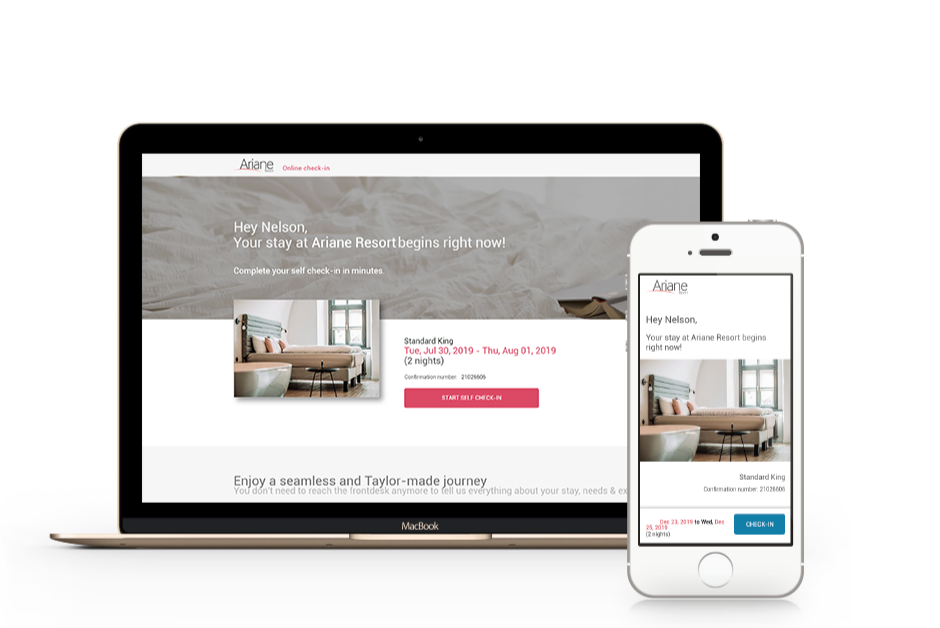 check-in mobile page byod