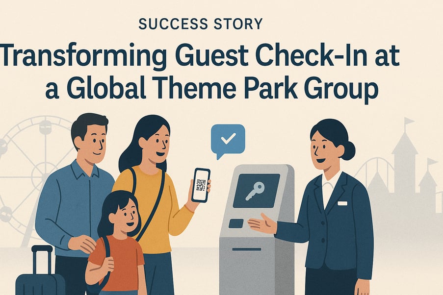 Hotels group using self check-in
