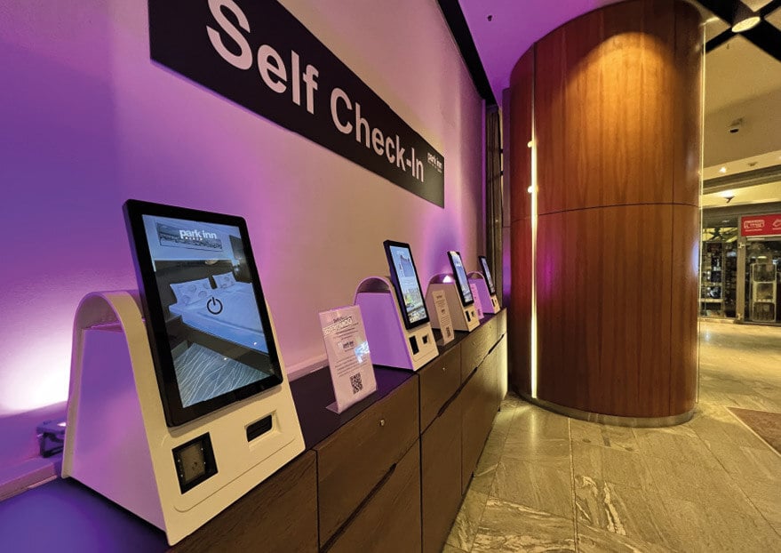 Indoor Kiosks for Hotels | Duo 6000 & 2100 Self Check-In