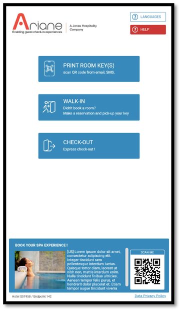 Kiosk information banner 2