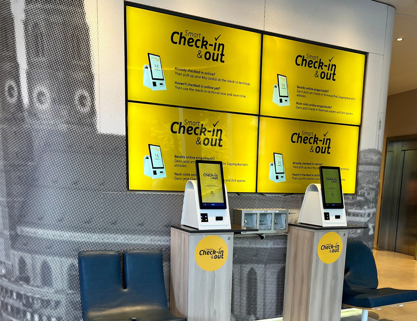 How Signage helps self-check-in?